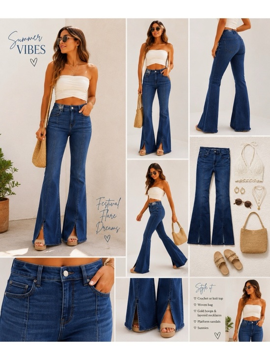 American Eagle Outfitters Denim - AMERICAN EAGLE Festival Flare Jeans
